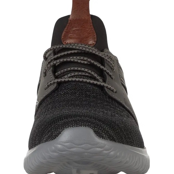 Skechers Delson 3.0 Cicada Sneaker 210238 Black Gray 9.5 12 NEW - Picture 5 of 7